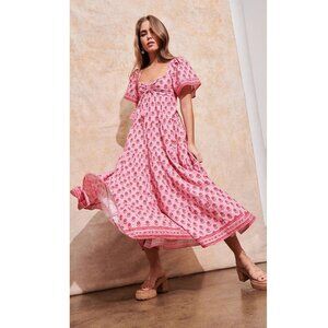 SAYLOR Pink Floral Maxi Dress